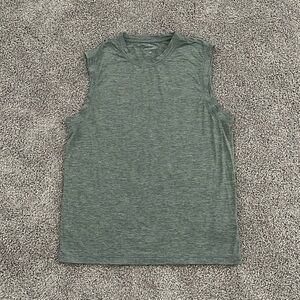 J. Crew Factory Men’s Green Sleeveless Performance Tee Tank - Size M